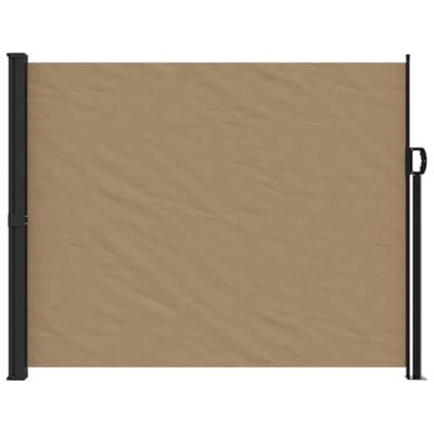 Windscherm uittrekbaar 160x600 cm taupe Windscherm uittrekbaar 160x600 cm taupe