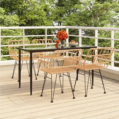 5-delige Tuinset poly rattan