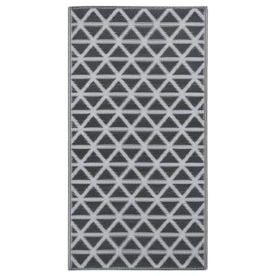 VidaXL Buitenkleed arakil 190x290 cm pp zwart