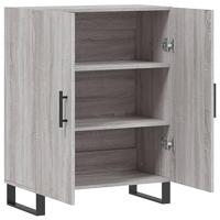 Dressoir 69,5x34x90 cm bewerkt hout grijs sonoma eikenkleurig - thumbnail