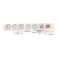 Hama Distribution Panel 6 Sockets With Switch Child-proof 3 M White - thumbnail
