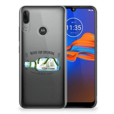 Motorola Moto E6 Plus Telefoonhoesje met Naam Boho Bottle Motorola Moto E6 Plus Telefoonhoesje met Naam Boho Bottle