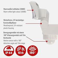 Brennenstuhl WS 2050 WP 1178080210 LED-wandlamp met bewegingsmelder Energielabel: F (A - G) LED 20 W Wit - thumbnail