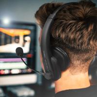 LogiLink BT0060 On Ear headset Bluetooth Stereo Zwart Computer - thumbnail