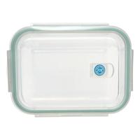 Set 3 Lunchboxen 5five Simply Smart Blauw Transparant Kristal 300 ml 690 ml 1000 L 800 g - thumbnail