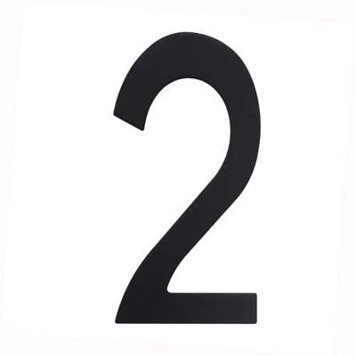 Intersteel Huisnummer 2Numbra zwart - 0023.402042