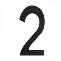 Intersteel Huisnummer 2Numbra zwart - 0023.402042 - thumbnail