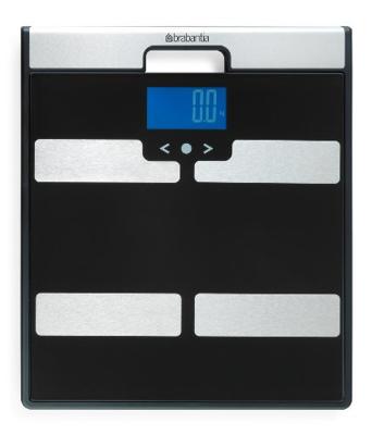 Brabantia 481949 Elektronische weegschaal Vierkant Zwart, Roestvrijstaal