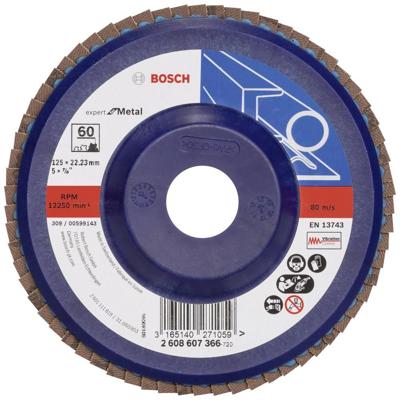 Bosch Accessoires 1 Lamellenschijf 125 , Expert for Metal recht, kunststof, 60 - 2608607366