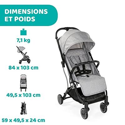 Chicco Trolley Me Lichtgewicht wagen 1 zitplaats(en) Zwart, Grijs