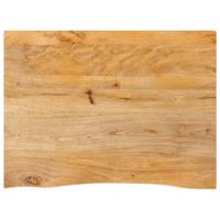 Tafelblad met natuurlijke rand 90x60x3,8 cm massief mangohout - thumbnail