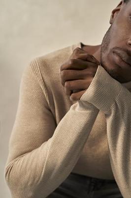 Dstrezzed heren trui creme