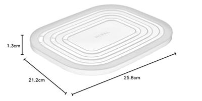 Mepal magnetrondeksel cirqula - rechthoekig Mepal magnetrondeksel cirqula - rechthoekig