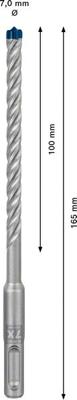 Bosch Accessoires Expert SDS plus-7X hamerboor 7 x 100 x 165 mm - 1 stuk(s) - 2608900084