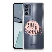Motorola Moto G62 5G Telefoonhoesje met Naam Boho Stay Wild - thumbnail