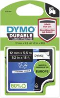 Dymo duurzame D1 tape 12 mm x 5 m, zwart op wit - thumbnail
