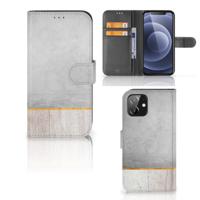 iPhone 12 | 12 Pro (6.1") | Book Style Case | Wood Concrete - thumbnail