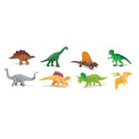 Safari Mini-figuren Good Luck Dino 2 Cm Rubber 8 Stuks - thumbnail
