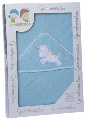 Gamberritos badcape eenhoorn ster 100 x 100 cm badstof