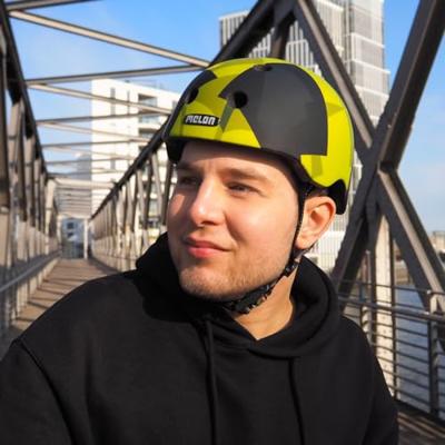 Melon Fietshelm urban active groen/zwart mt 46 - 52 cm