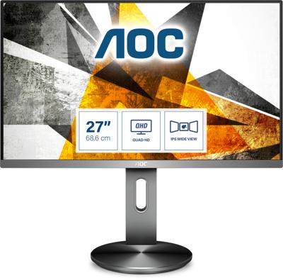 AOC 90 Series Q2790PQE computer monitor 68,6 cm (27") 2560 x 1440 Pixels Quad HD LED Zwart