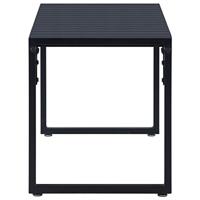 VidaXL Tuinbank 120,5 cm ps-plaat zwart - thumbnail