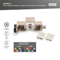 Digitus DN-93617-2 RJ45-inbouwmodule Keystone CAT 6A 2 stuk(s) - thumbnail