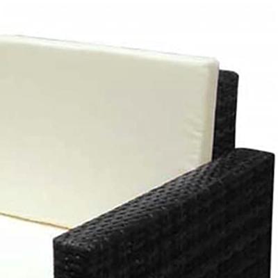 VidaXL 2-delige loungeset met kussens poly rattan zwart