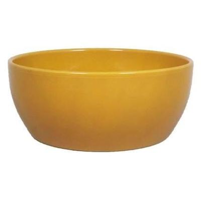 Schaal boule d24.5h9.5cm okergeel