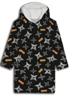 Naruto shuriken hoodie poncho maat XS - L - polyester - thumbnail