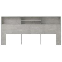Hoofdbordkast 220x19x103,5 cm betongrijs - thumbnail