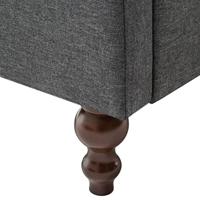 Fauteuil stof donkergrijs - thumbnail