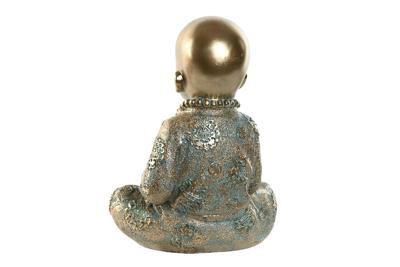 Decoratieve figuren Home ESPRIT Gouden Monnik Orientaals 17 x 13,6 x 21,8 cm Decoratieve figuren Home ESPRIT Gouden Monnik Orientaals 17 x 13,6 x 21,8 cm