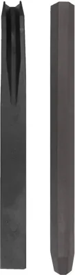 NATUUR Gerecycleerde PVC-stok om Borderfix te bevestigen - H 38 x 3,6 x 3,8 cm
