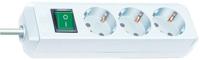 Brennenstuhl eco-line 3-voudige witte stekkerdoos met schakelaar | 1152320400 - 1152320400 - thumbnail
