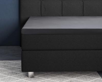 Primaviera Deluxe - Topper Hoeslaken Katoen-Satijn - Antraciet - 180 x 220