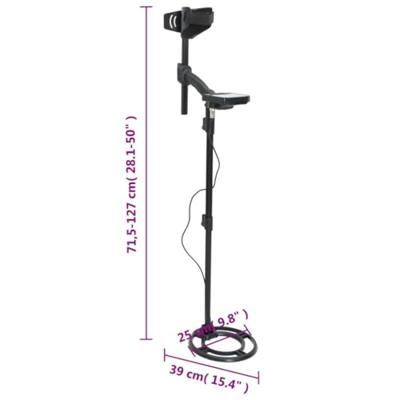VidaXL Metaaldetector auto-tune 18 cm zoekdiepte met pinpoint