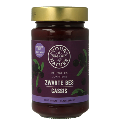 Your Organic Nature Fruit beleg zwarte bes bio 250 Gram