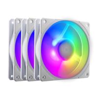 Cooler Master mobius 120p argb 120x120x25 case fans (wit, 3 stuks, 120 x 120 x 25 mm, pwm) - thumbnail