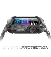 SUPCASE [Unicorn Beetle Pro] Ontworpen voor Apple Watch Series 7/6/SE/5/4 [45/44mm], robuuste beschermhoes met bandjes (zwart) - thumbnail