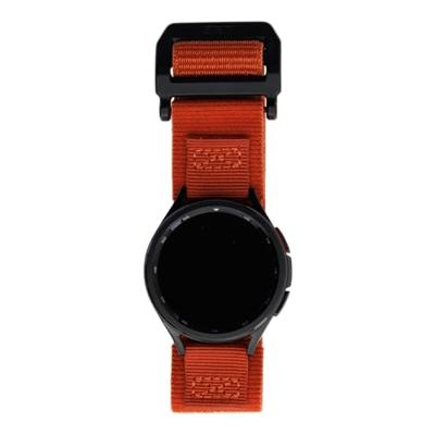 URBAN ARMOR GEAR Active Strap Samsung Galaxy Watch6 44/40mm, Watch6 Classic 47/43mm, Watch5 Pro 45mm, Watch4 44/40mm, Watch4 Classic 46/42mm (vervangingsbandje van nylon) roest (bruin)