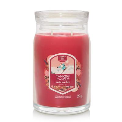 Yankee Candle Santa on skis signature large jar