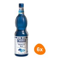 Fabbri - Mixybar Tropical Blue Siroop - 6x 1ltr - thumbnail