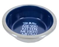 Katteneetbak RVS/melamine 11 cm blauw Eet-en-drinkbakken-kat Gebr. de Boon - Gebr de boon - thumbnail