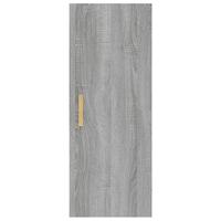 Wandkast 34,5x34x90 cm bewerkt hout grijs sonoma eikenkleurig - thumbnail
