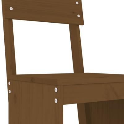 5-delige Tuinbarset massief grenenhout honingbruin - thumbnail