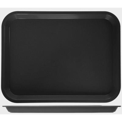 Araven dienblad, ft 35 x 27 x 2 cm, anti slip, zwart