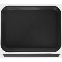 Araven dienblad, ft 35 x 27 x 2 cm, anti slip, zwart - thumbnail