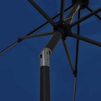 Parasol met LED-verlichting en aluminium paal 300 cm azuurblauw - thumbnail