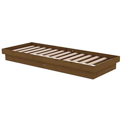 Bedframe massief hout honingbruin 75x190 cm 2FT6 Small Single